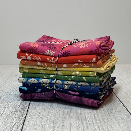 gather here - Mystery Fat Quarter Bundle (10 pieces) - Rainbow - gatherhereonline.com