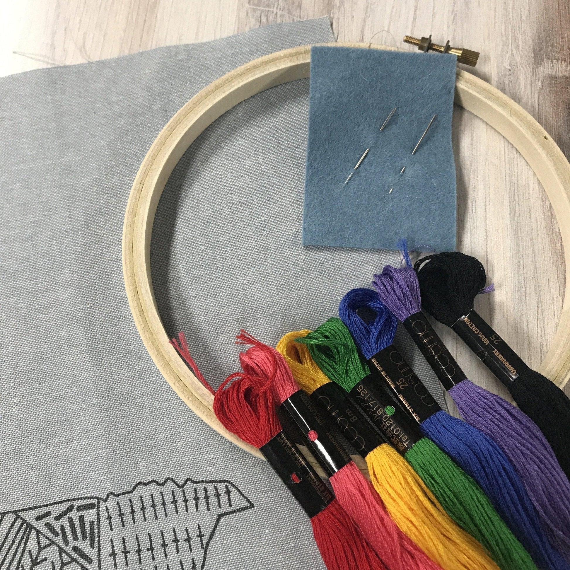 gather here - Our Fair City Cambridge Embroidery Kit - Summer - gatherhereonline.com