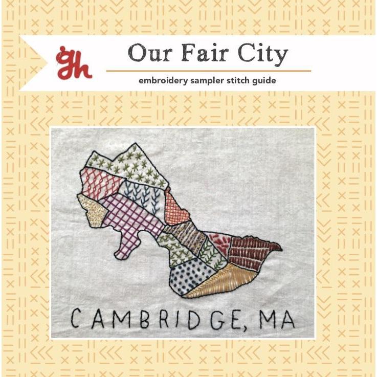 gather here - Our Fair City Cambridge Embroidery Kit - - gatherhereonline.com