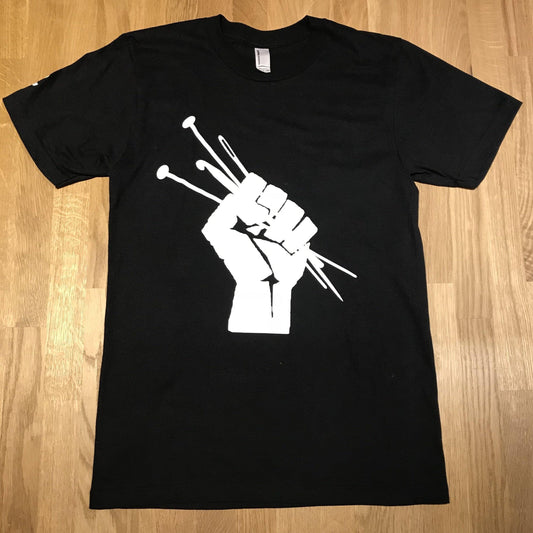 gather here - The Resistance is Handmade T-Shirt - White on Black - gatherhereonline.com