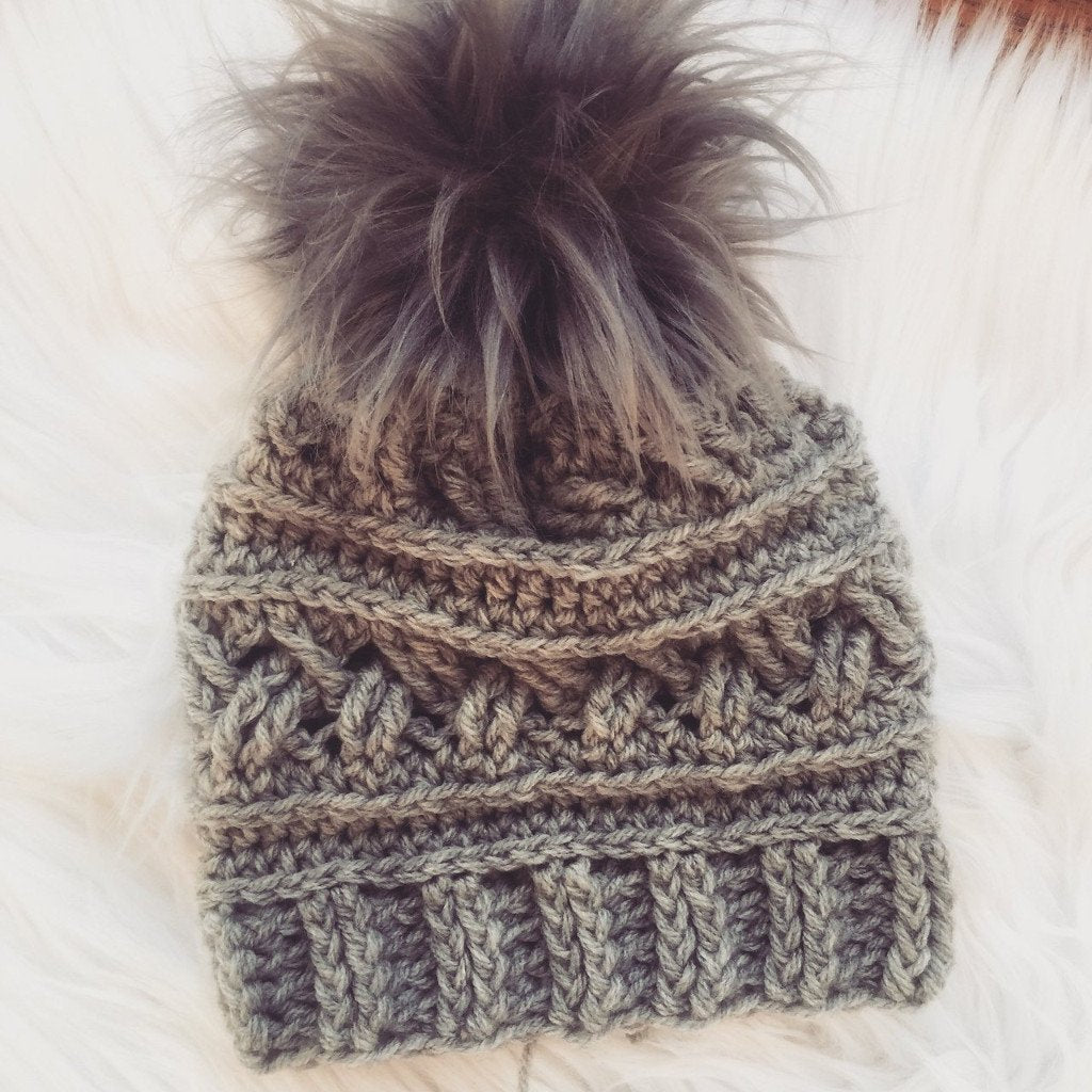 Make it yourself Crochet Kit Super chunky beanie hat kit (adult