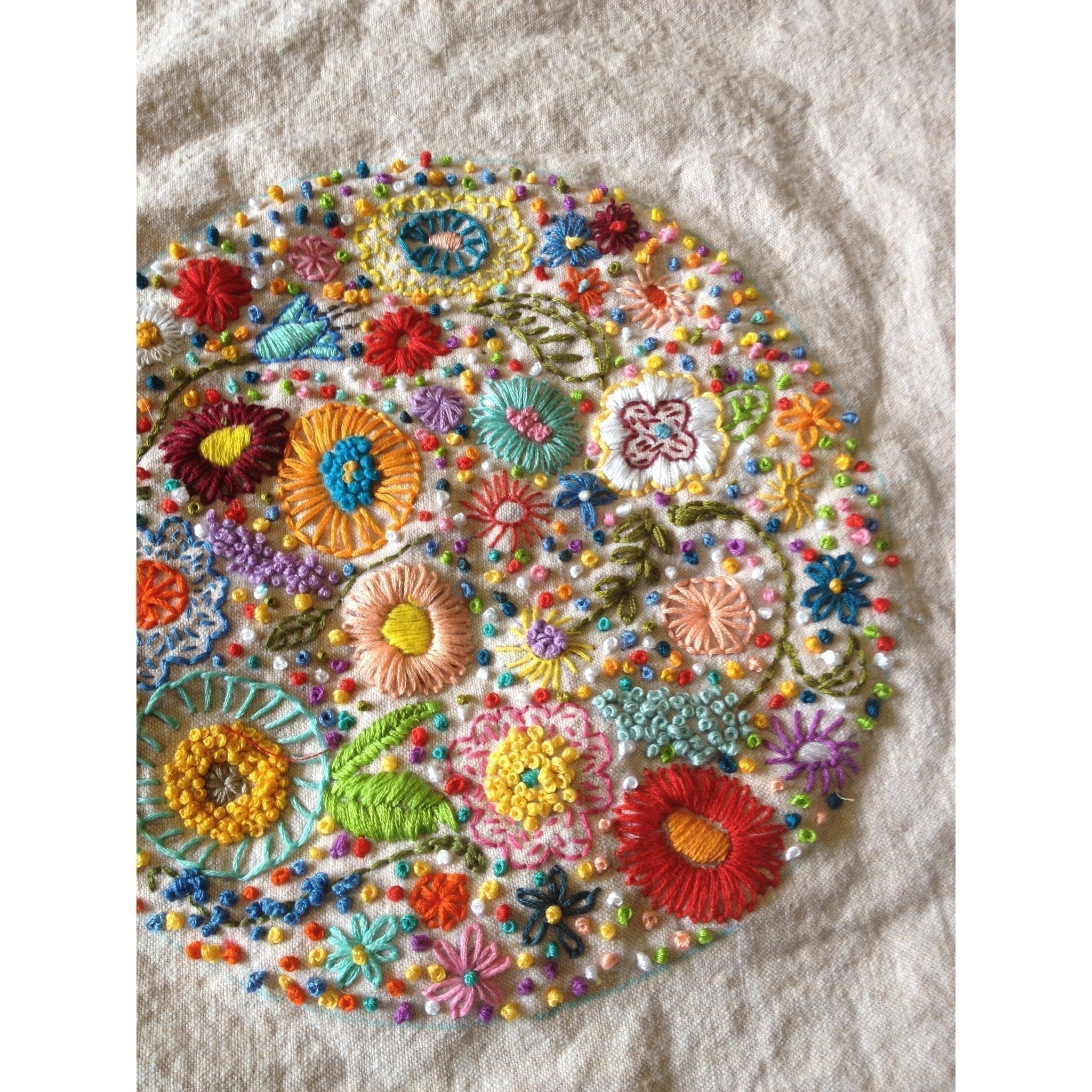 gather here classes - Embroidery Beyond the Basics -Flowers - Default - gatherhereonline.com