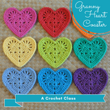 gather here classes-Granny Heart Crochet Coaster-class-Default-gather here online