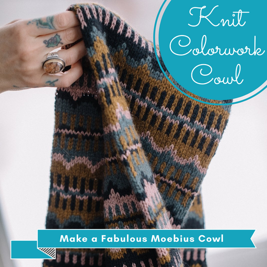 gather here classes-Knit Colorwork Cowl - 2 sessions-class-gather here online