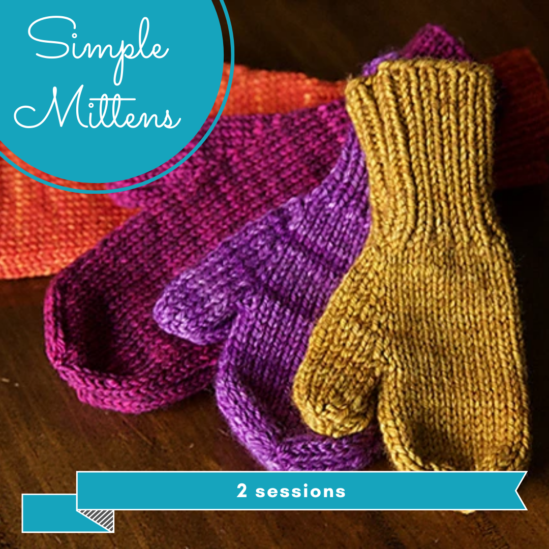gather here classes-Simple Mittens - 2 sessions-class-gather here online