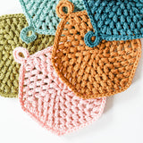 gather here classes-Crochet - Hexi Puff Coaster-class-gather here online