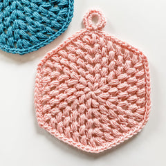 gather here classes-Crochet - Hexi Puff Coaster-class-gather here online