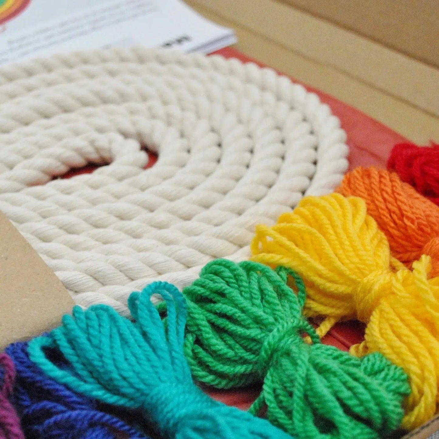 Macramallama-DIY Bright and Bold Large Macrame Rainbow Craft Kit-craft kit-gather here online