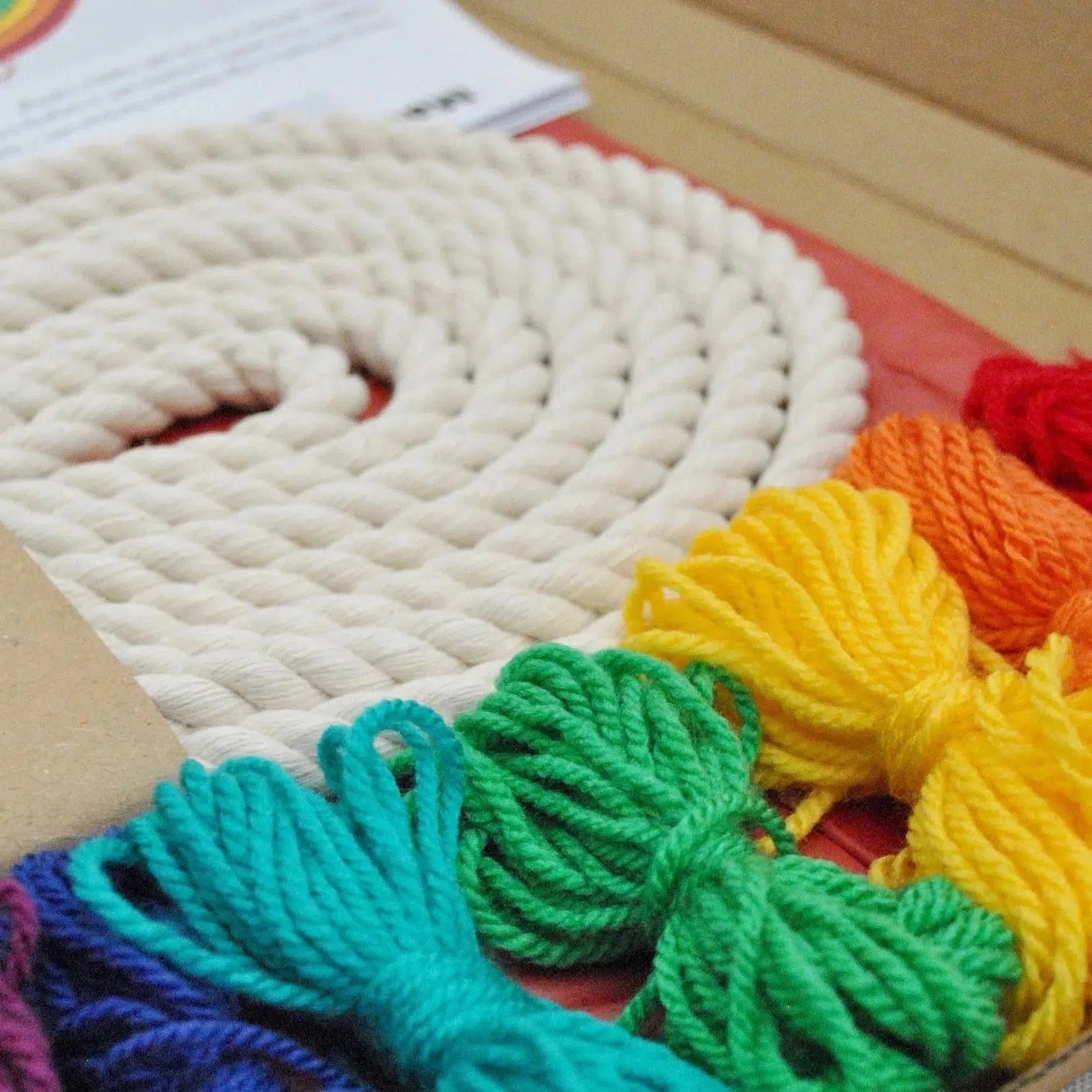 Make Your Own Autumn Rainbow Macrame Craft Kit