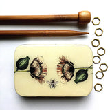 Firefly Notes-Bee and Poppy Small Notions Tin-knitting notion-gather here online