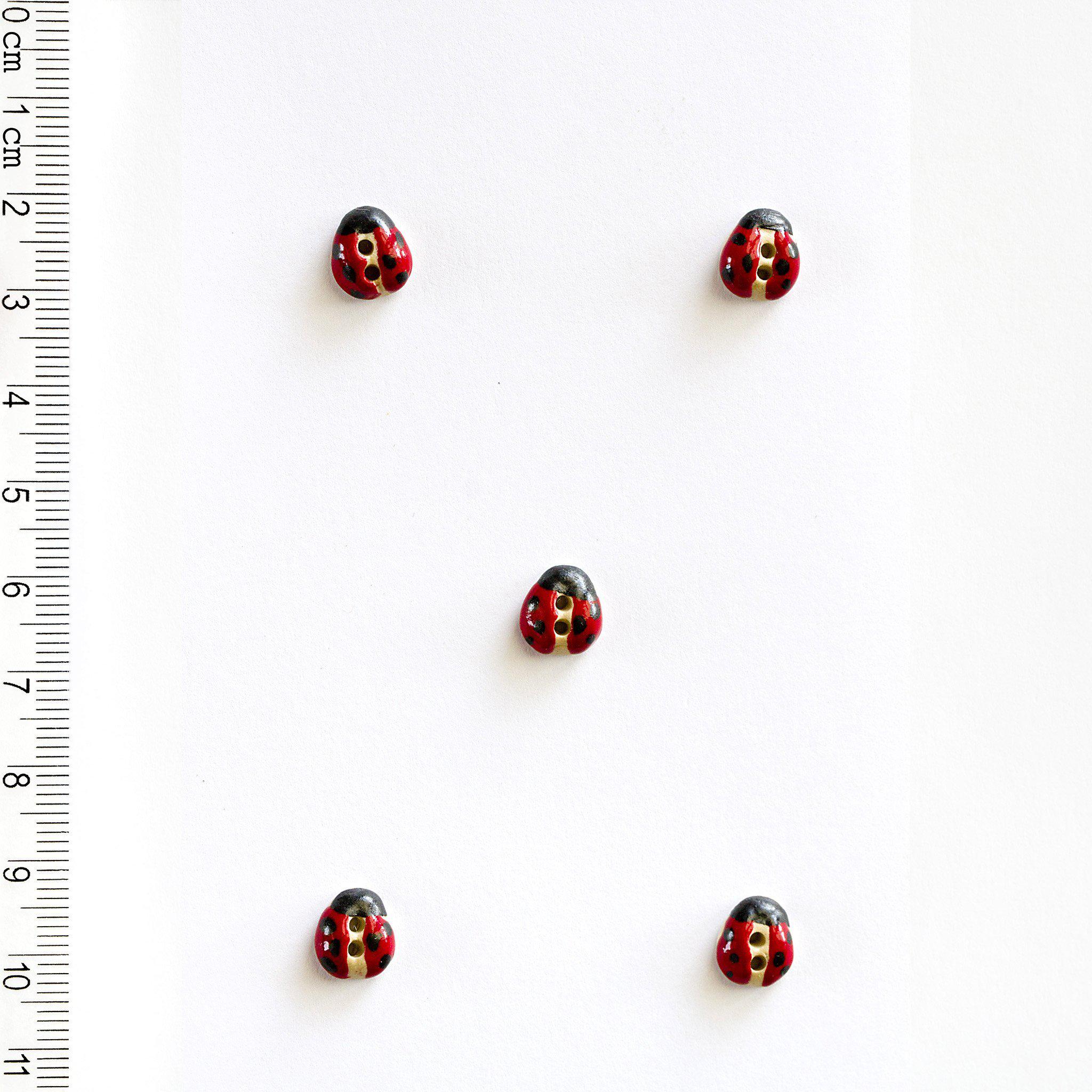 Incomparable Buttons-Tiny Ladybugs-button-gather here online