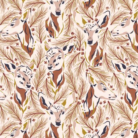 RJR-Morning Deer on Brick Red Metallic-fabric-gather here online