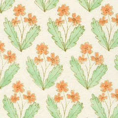 Robert Kaufman-Flowers on Natural Apricot-fabric-gather here online