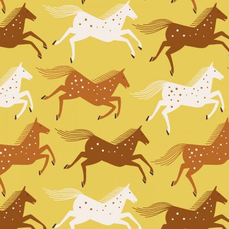 Cotton + Steel-Wild Horses Badlands-fabric-gather here online