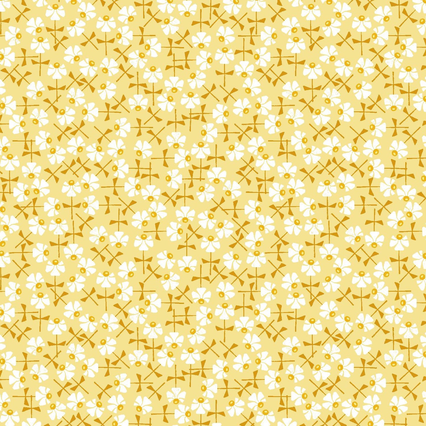 Cotton + Steel-Flowery Yellow-fabric-gather here online