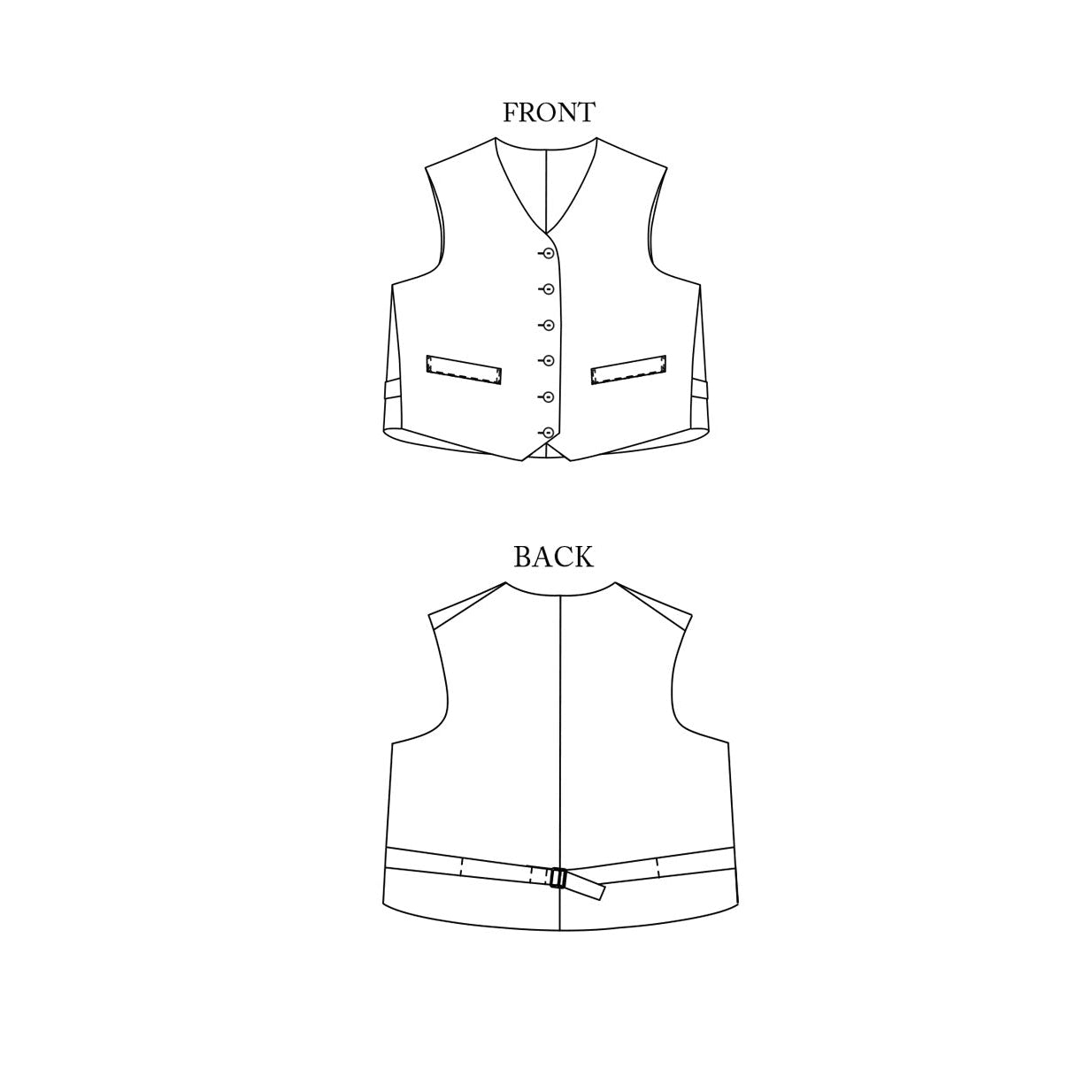 Merchant & Mills-Miller Waistcoat Pattern-sewing pattern-gather here online