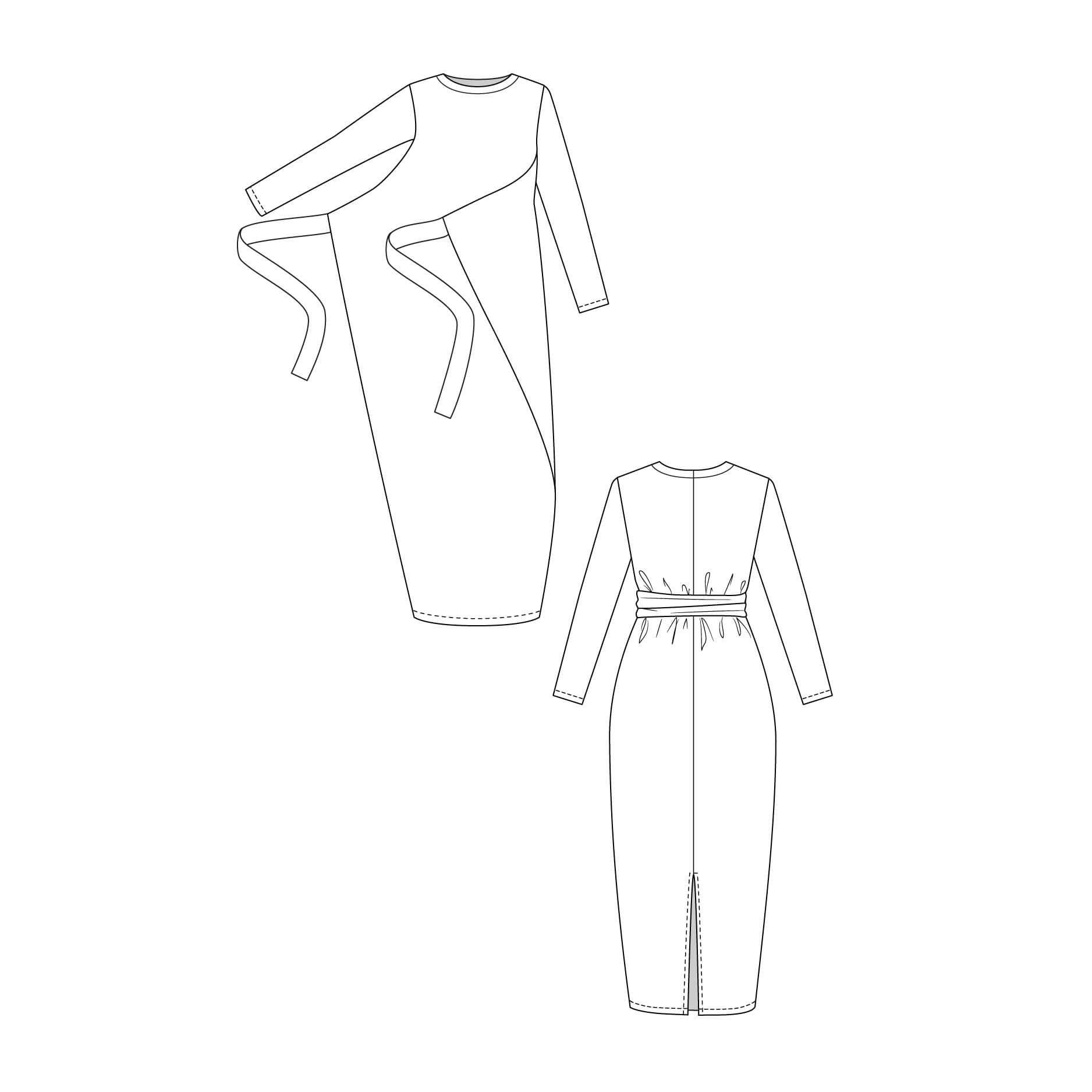 Kielo Wrap Dress Pattern Kielo Wrap Dress Pattern