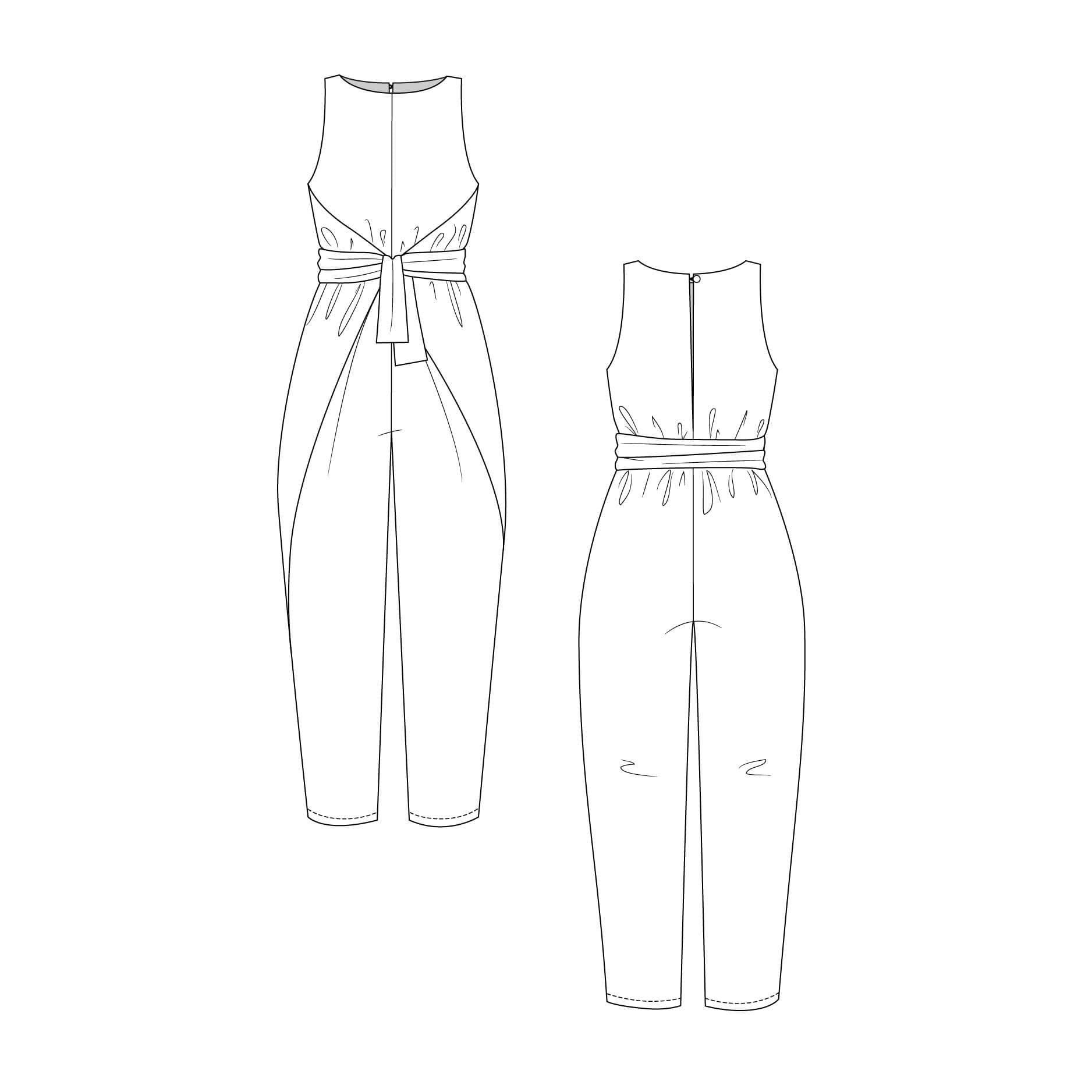 Kielo Wrap Dress Pattern – gather here online