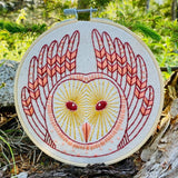 Hook, Line & Tinker-Barn Owl Embroidery Kit-embroidery kit-gather here online