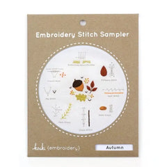Kiriki Press-Autumn Embroidery Stitch Sampler-embroidery kit-gather here online
