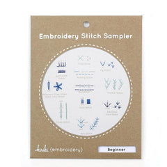 Kiriki Press-Beginner Embroidery Stitch Sampler-embroidery kit-gather here online