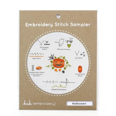 Kiriki Press-Halloween Embroidery Stitch Sampler-embroidery kit-gather here online