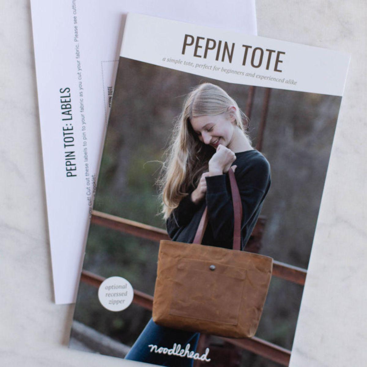 Noodlehead-Pepin Tote Pattern-sewing pattern-gather here online