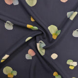 Lady McElroy-Prosecco Fizz Navy Viscose Challis Lawn-fabric-gather here online