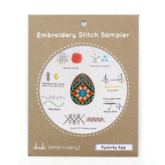 Kiriki Press-Pysanky Egg Embroidery Stitch Sampler-embroidery kit-gather here online