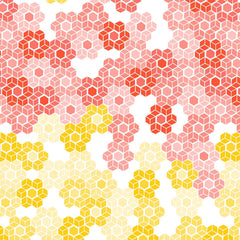 Cotton + Steel-Hexie Party Sun Kissed-fabric-gather here online