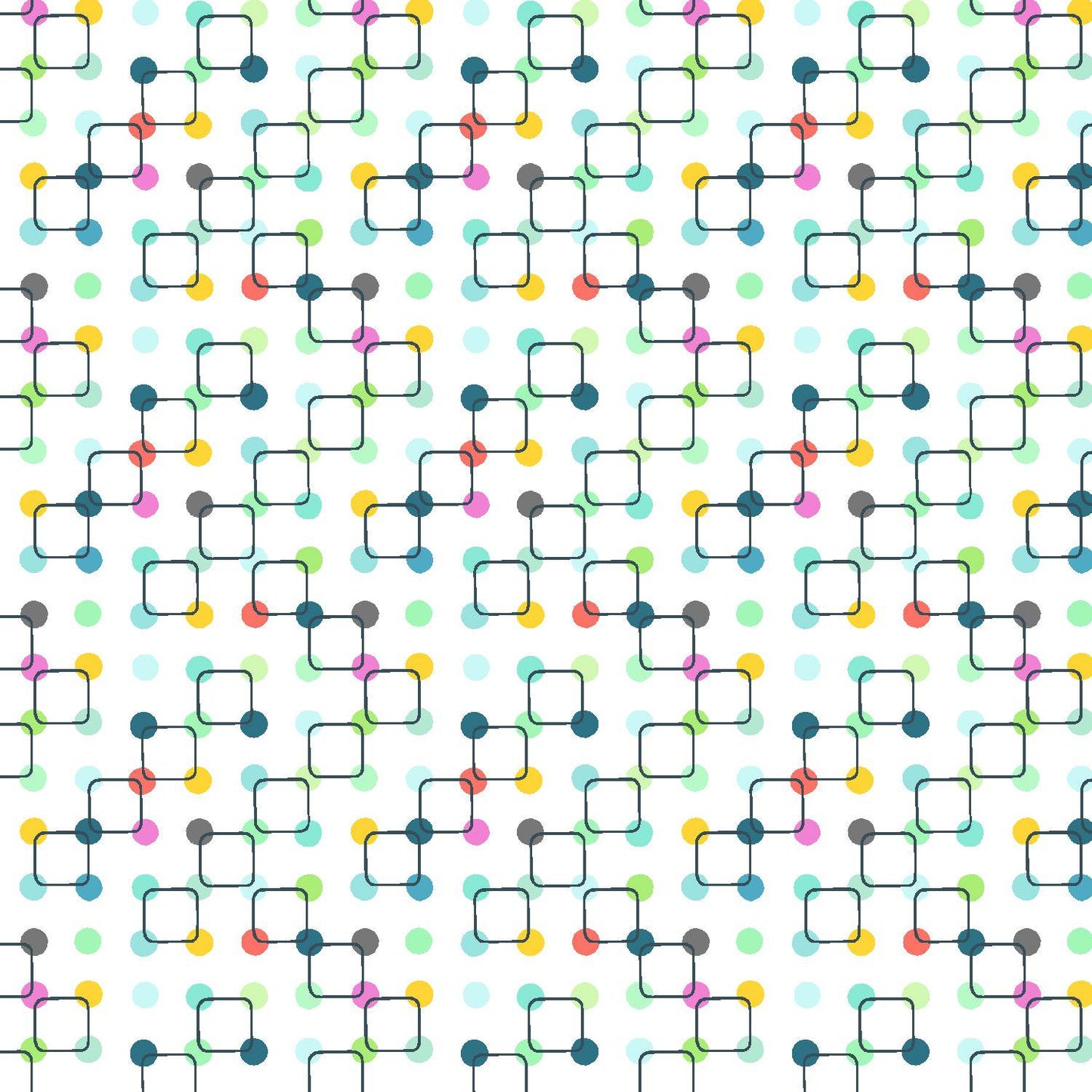 Cotton + Steel-Connect The Dots Cool Aqua-fabric-gather here online