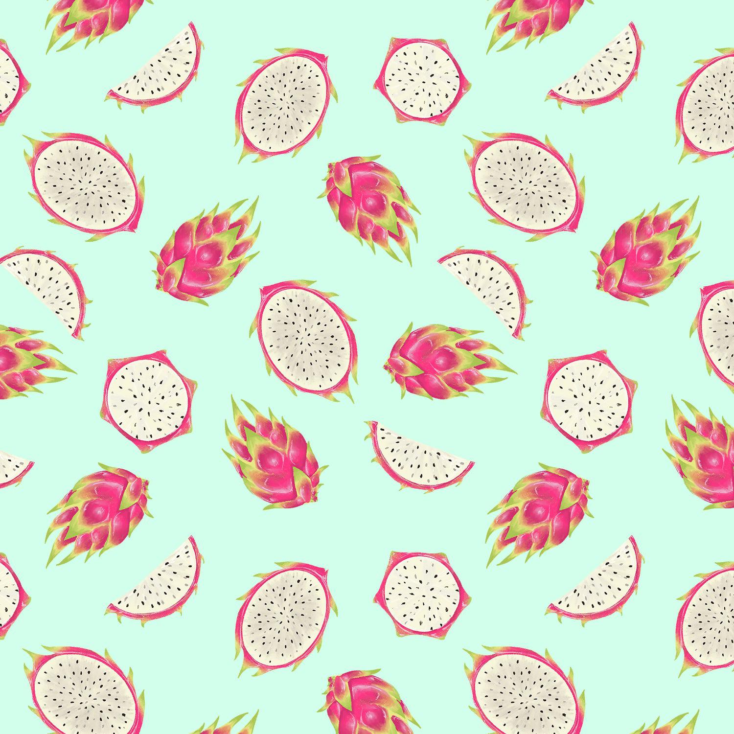 RJR-Pitaya Minty Digiprint-fabric-gather here online