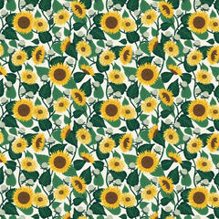 Cotton + Steel-Sunflower Fields Cream-fabric-gather here online