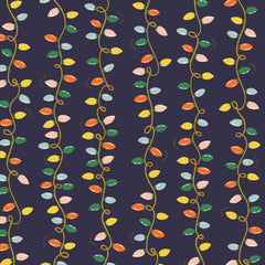 Cotton + Steel-Holiday Lights Navy Metallic-fabric-gather here online
