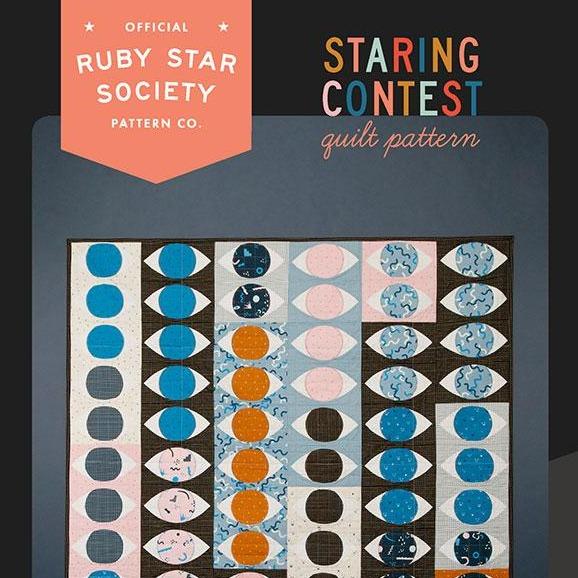 Ruby Star Society-Staring Contest Quilt Pattern-quilting pattern-Default-gather here online