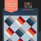 Ruby Star Society-Three Tiers Quilt Pattern-quilting pattern-Default-gather here online