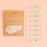 Sarah Hearts-Colorful Handmade Woven Labels-notion-gather here online