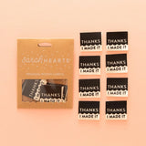 Sarah Hearts-Thanks I Made It Organic Woven Labels-notion-gather here online