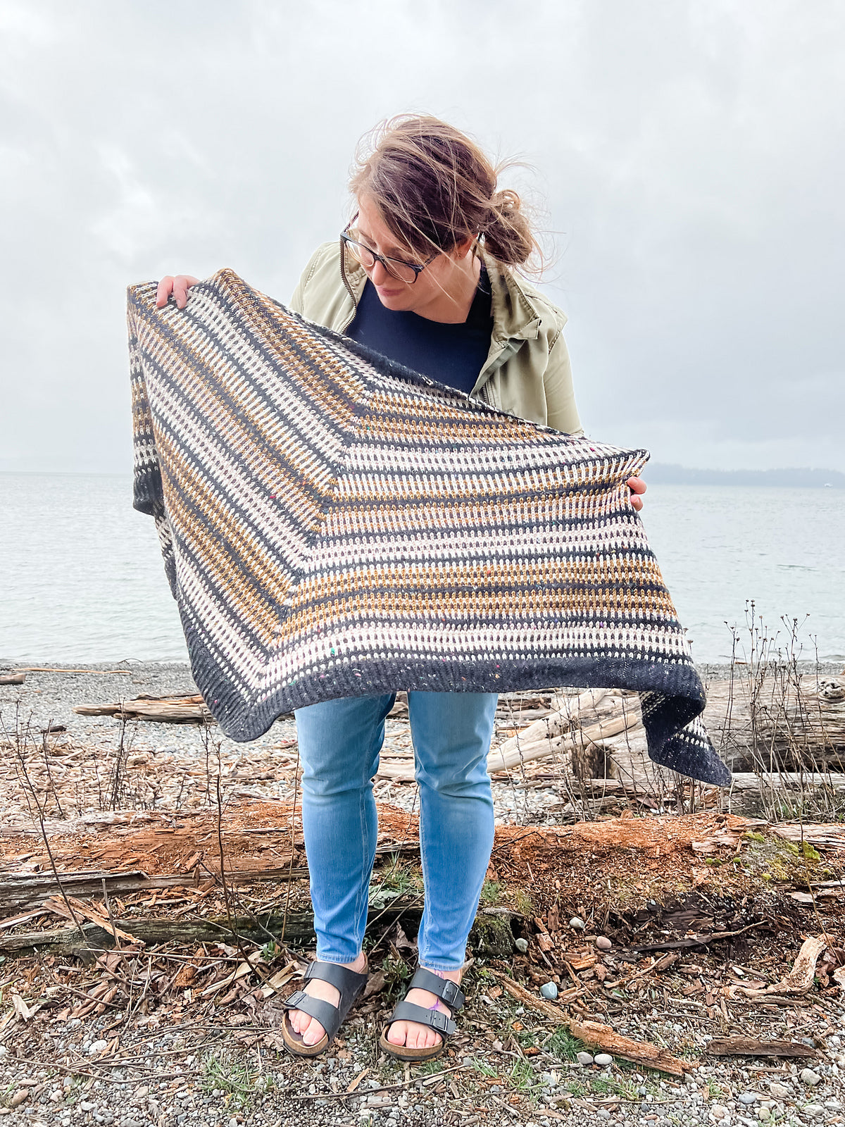 gather here classes-Shawl Together Now KAL - 2 sessions-class-gather here online