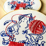 Hook, Line & Tinker-Squid Balling Yarn Embroidery Kit-embroidery kit-gather here online