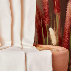 Atelier Brunette-Cotton Linen Twill-fabric-Off-White-gather here online