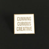 City of Industry-Cunning Curious Creative Enamel Pin-accessory-gather here online