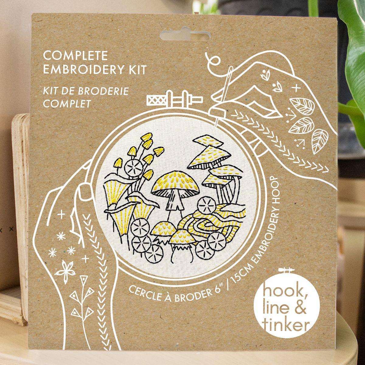 Hook, Line & Tinker-Fungus Among Us Embroidery Kit-embroidery kit-gather here online