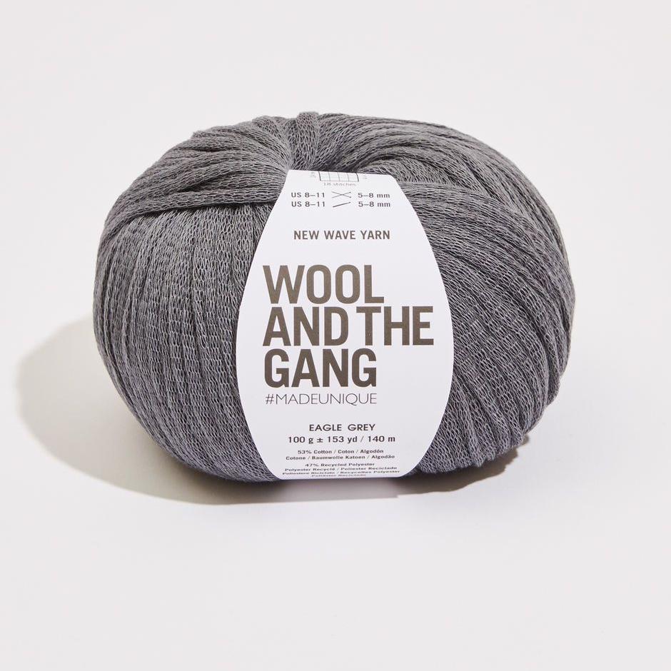 Wool and the Gang - New Wave Yarn - Eagle Grey - gatherhereonline.com
