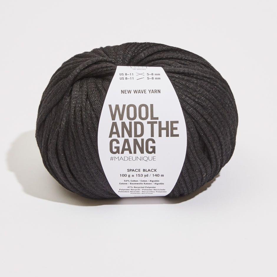 Wool and the Gang - New Wave Yarn - Space Black - gatherhereonline.com
